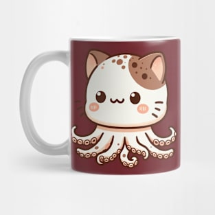 big head octopuss cat Mug